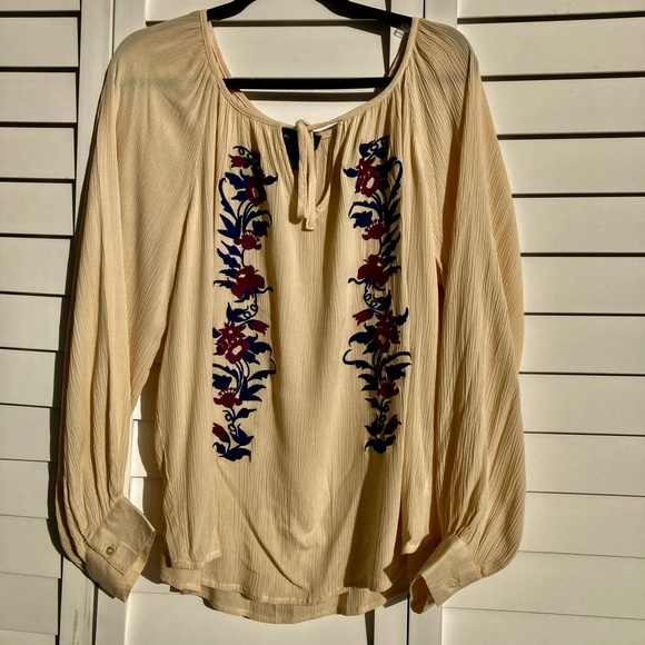 NWT Karen Kane Blouse size L Retro Style - Picture 4 of 16